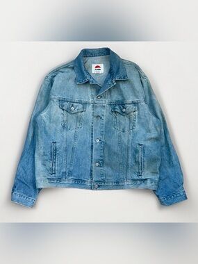 Vintage Pepsi Denim Jacket Trucker Type One Size XL Distressed Rare 90s Rare